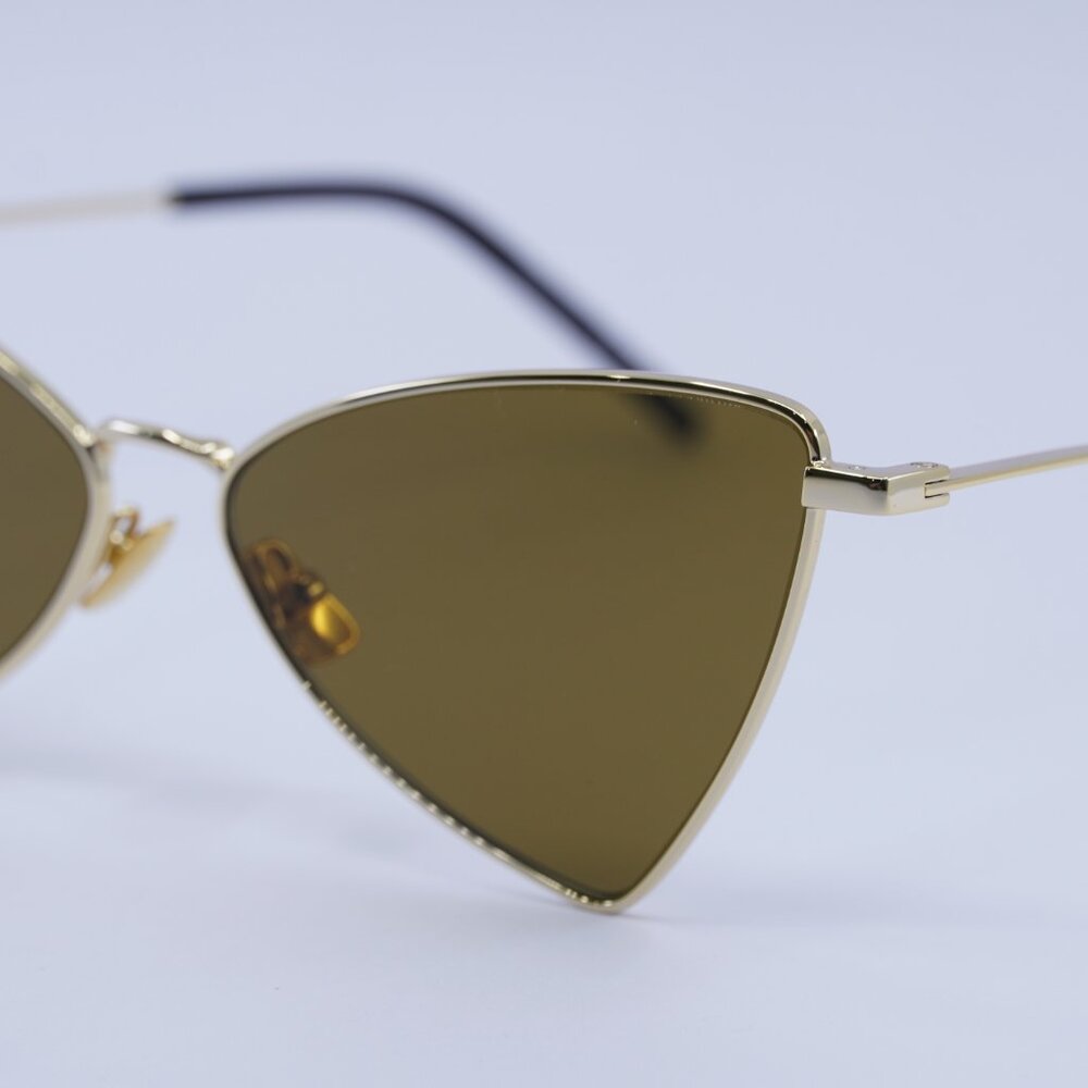 🕶️ New Saint Laurent SL303 JERRY 011 Sunglasses - Gold Frame, Brown Lenses - Picture 7 of 9